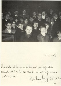 Novembre 1971 - Mons. Carlo Maggiolini e Pueri Cantores